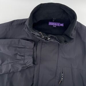 Purple Label Ralph Lauren Mens 2XL Black Nylon Polyester Zip Front Jacket Italy